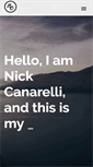 Mobile Screenshot of nickcanarelli.com
