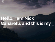 Tablet Screenshot of nickcanarelli.com